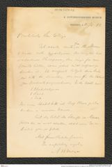 Nachlass Franz Steindachner, Brief von A. B. Meyer an Franz Steindachner (15.06.1876), Inv.Nr. 337.02, Seite 1